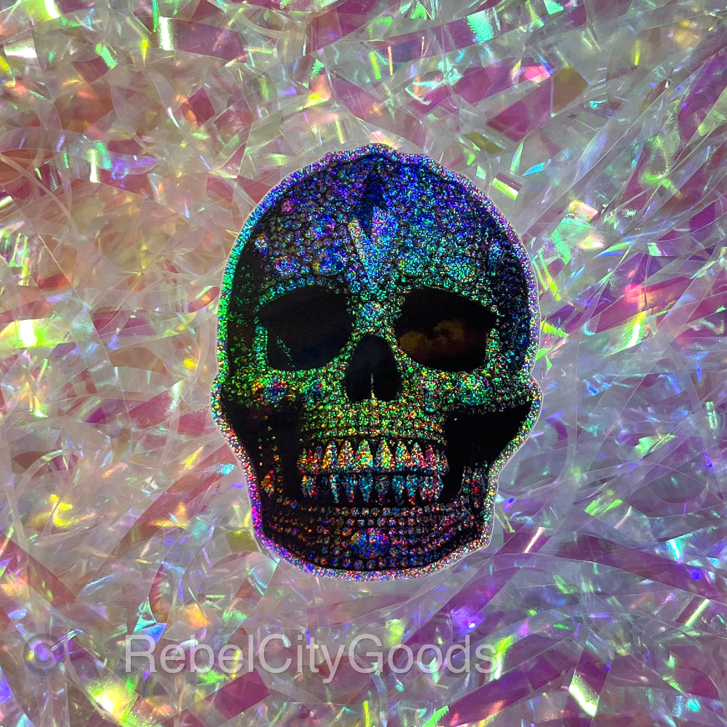 Sparkle Skull Sticker