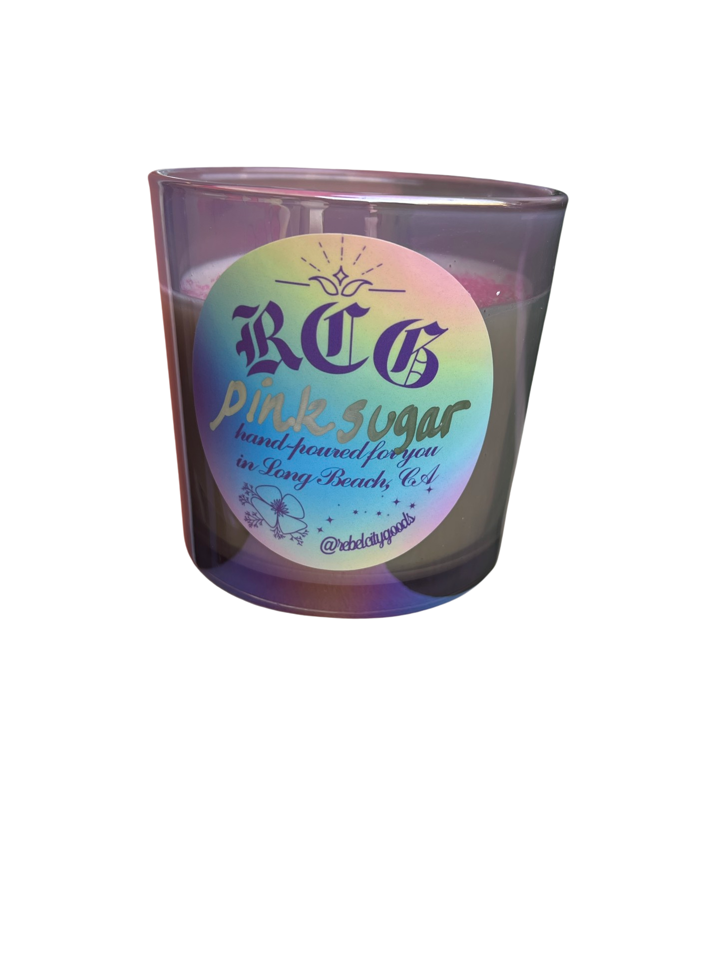 Lavender Iridescent Candle