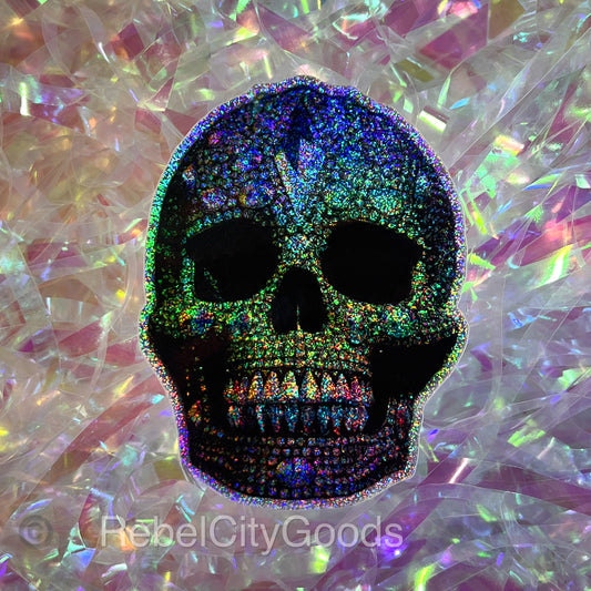 Sparkle Skull Sticker